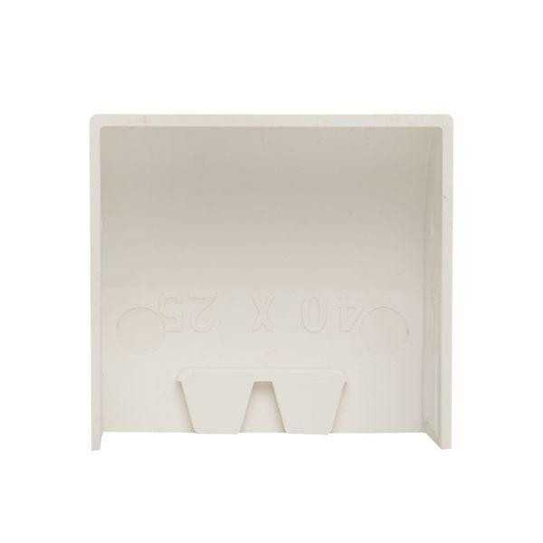 картинка Заглушка 40х25 бел. Plast PROxima (уп.4шт) EKF ecw-40-25x4