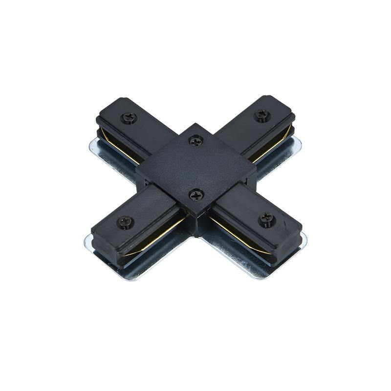Коннектор X-образный XRB-BL для шинопровода RB черн. IN HOME 4690612060668