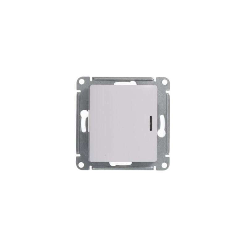 картинка Переключатель проходной 1-кл. СП Glossa 10А IP20 (сх. 6а) 10AX с подсветкой механизм бел. SE GSL000163