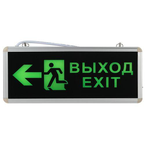 картинка Светильник светодиодный SSA-101-3-20 3ч 3Вт ВЫХОД-EXIT-ЧЕЛОВЕК-стрелка аварийный ЭРА Б0044390