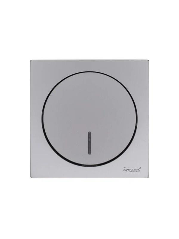 картинка Выключатель 1-кл. СП OSEN 10А IP20 с подсветкой механизм сер. матов. LEZARD 743-7488-111