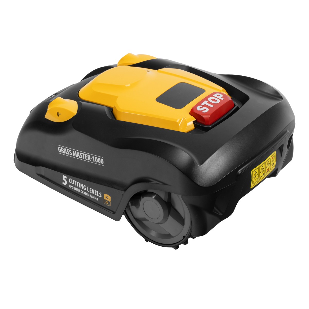 картинка Робот-газонокосилка Grass Master 1000 1000м², 3Ач, 28V, LCD дисплей, Denzel