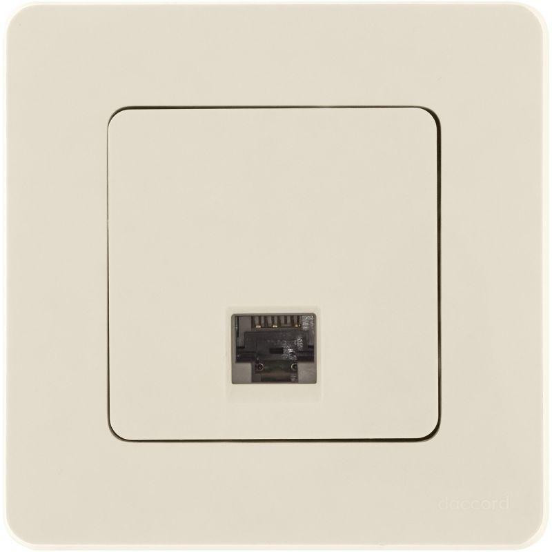 картинка Розетка компьютерная Inspiria RJ45 кат.5E UTP сл. кость Leg 673826