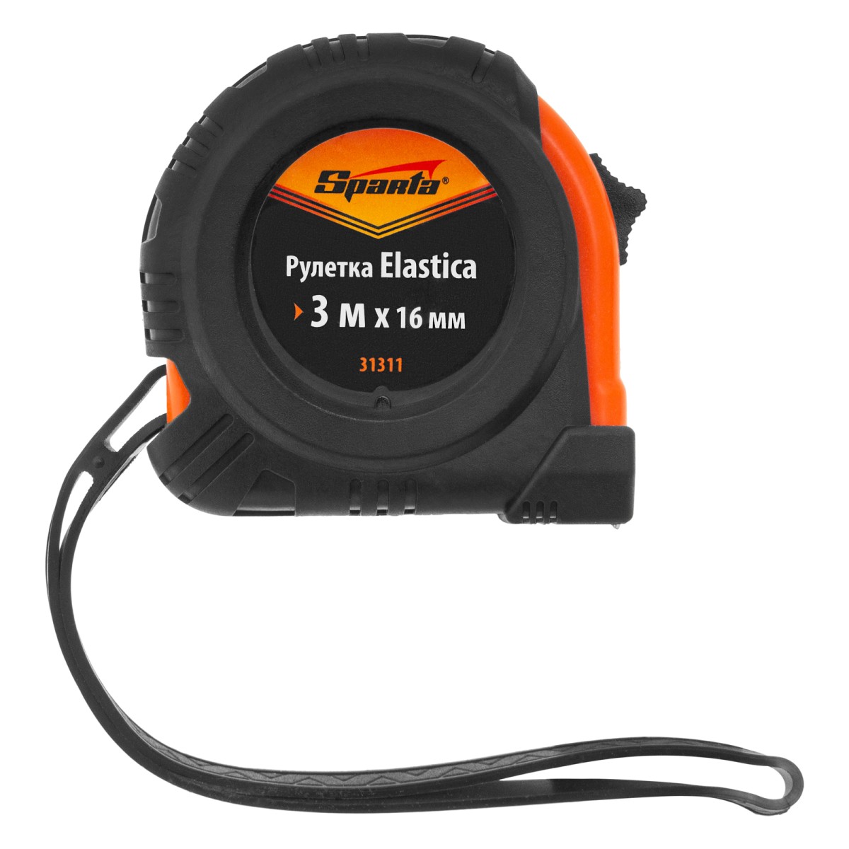 картинка Рулетка Elastica,3 м х 16 мм,обрезиненный корпус Sparta