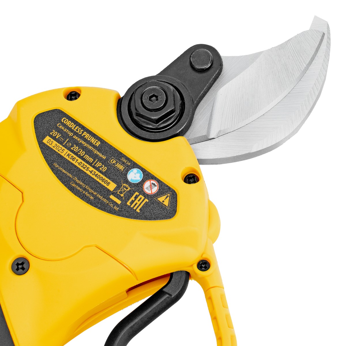 картинка Секатор аккумуляторный садовый CP-30BL, 20 В, 59434
