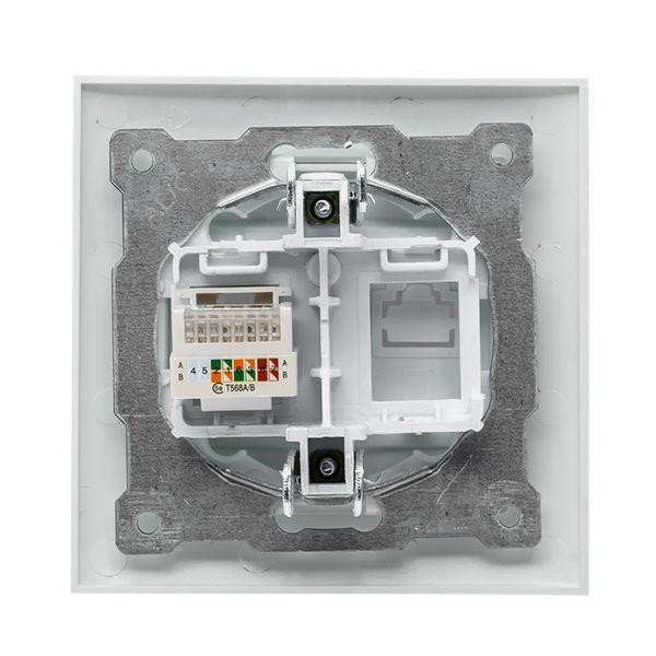 картинка Розетка компьютерная 1-м СП Валенсия RJ45 бел. PROxima EKF EWK01-035-10
