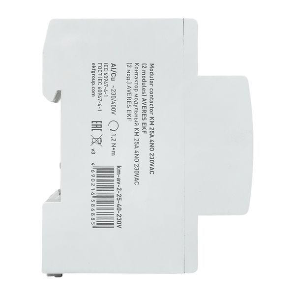 Контактор модульный КМ 25А 4NO 230В AC (2 мод.) AVERES EKF km-av-2-25-40-230V