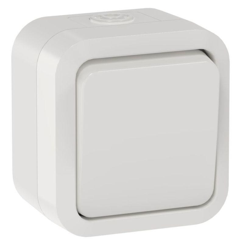 Выключатель кнопочный 1-кл. ОП TORS 10А IP55 TS310 бел. IEK TS-V14-0-10-55-K01