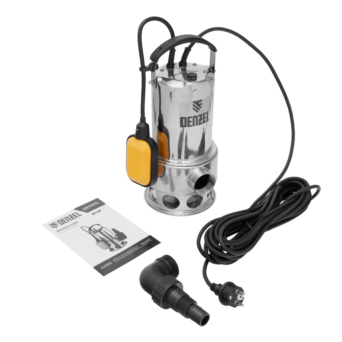 картинка Дренажный насос DPL800X, 800 Вт, подъем 7 м, 16500 л/ч Denzel