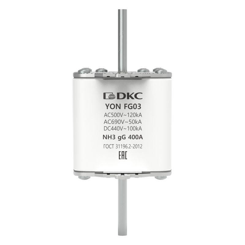 Предохранитель YON ножевого типа FG3 с одинарной индикацией 400А DKC 1FG03-0400