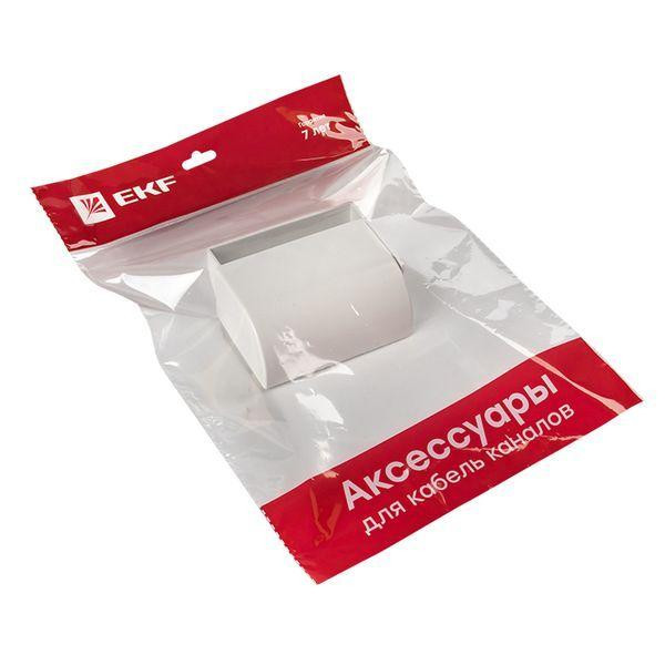 картинка Заглушка 100х40 бел. Plast PROxima (уп.2шт) EKF ecw-100-40x2