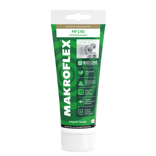 Клей монтажный Bio Line MF190 прозрачный (185г) MAKROFLEX Б0057167