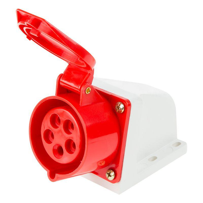 картинка Розетка стационарная 115 16А 3Р+РЕ+N 380В IP44 Rexant 11-8911