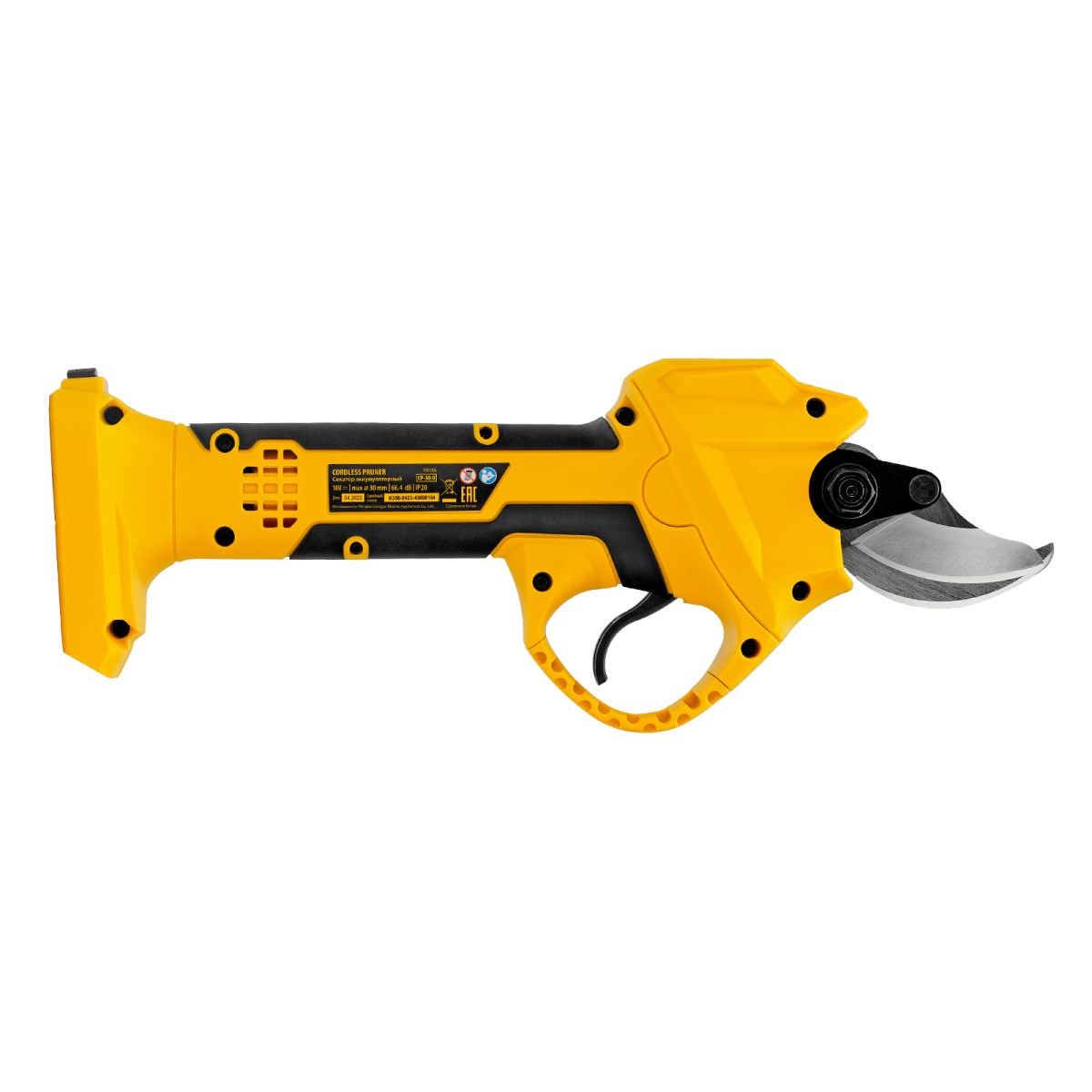 картинка Секатор аккумуляторный CP-30-0, 18В Li-Ion Denzel