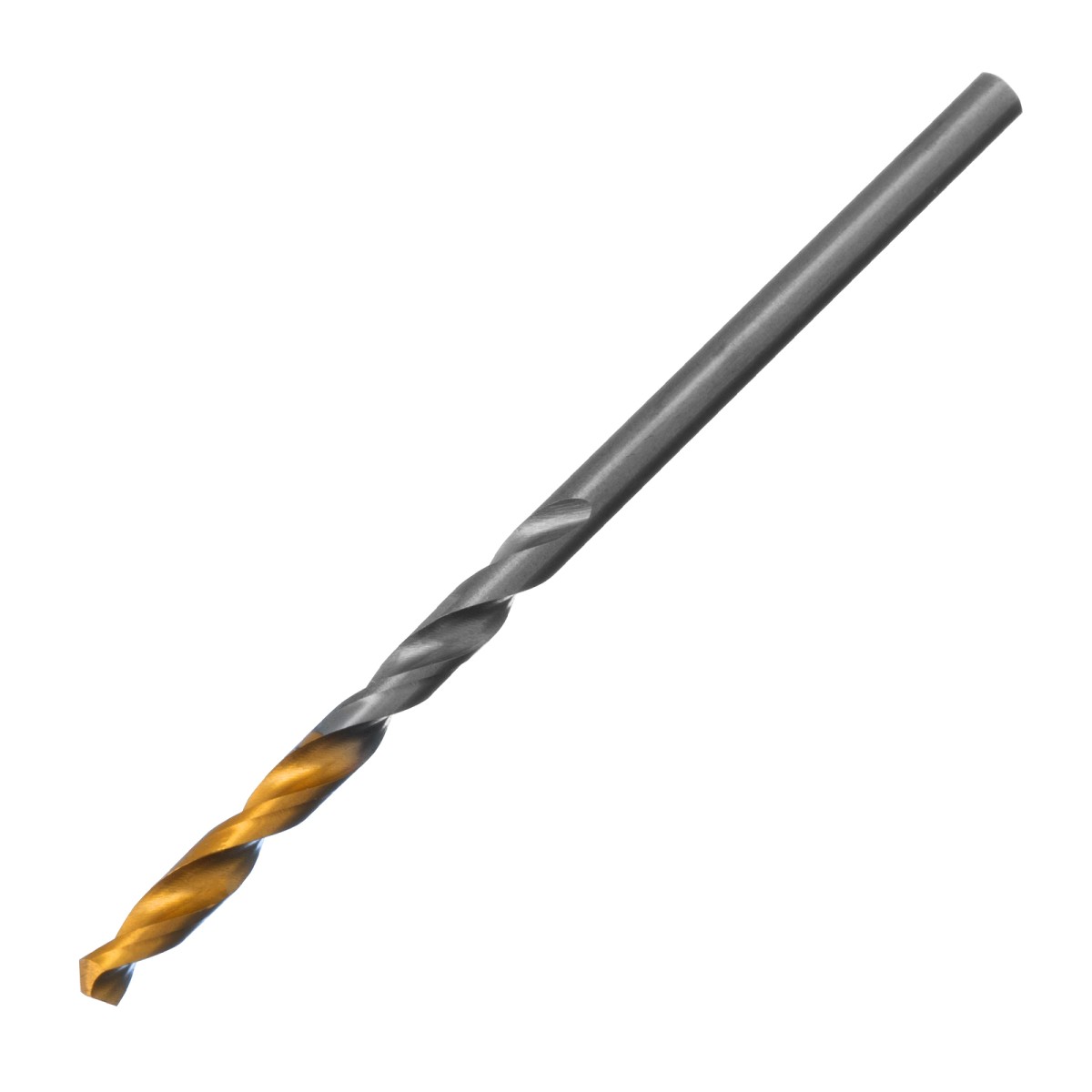 Сверло спиральное по металлу 2,5 x 57 мм, Р6М5, Golden Tip , 2шт. Denzel