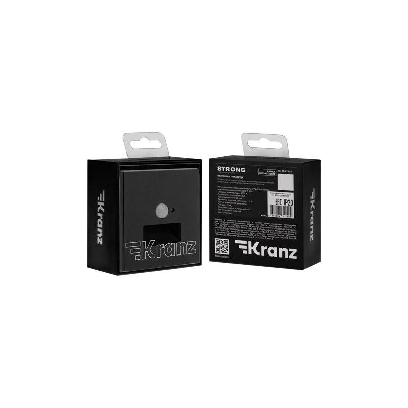 картинка Подсветка STRONG MIELE СП настен. для ног антрацит Kranz KR-78-0727-5