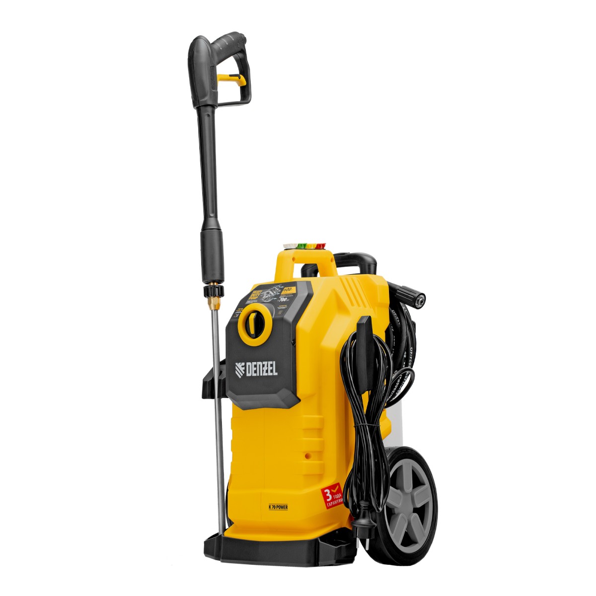 картинка Моечная машина высокого давления K 70 Power, 2500 Вт, 180 бар, 600 л/ч, асинх. двиг.// Denzel
