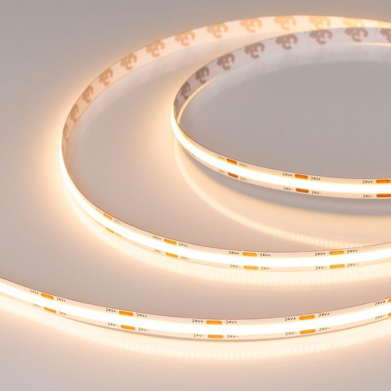 Лента светодиодная COB-X544-8mm 24В Warm 2400К 11.5Вт/м IP20 (уп.5м) Arlight 056915