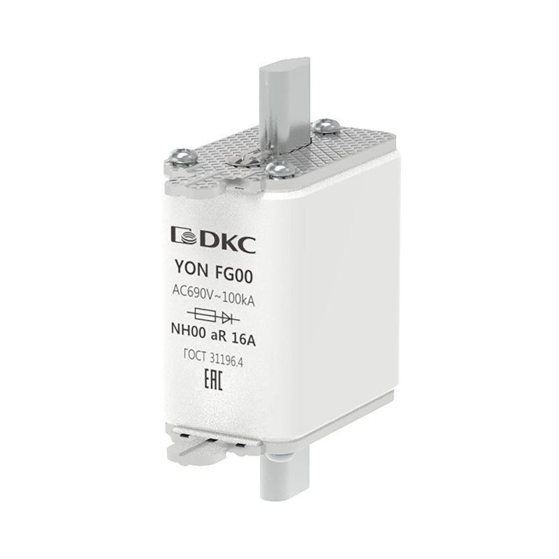 Предохранитель YON ножевого типа FG00 16А 690В хар-ка aR DKC 1FG00-0016-690V-AR