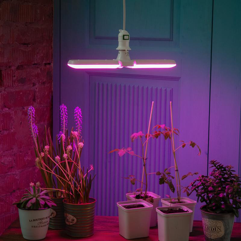 картинка Лампа светодиодная LED-P65-16W/SPSB/E27/FR/P2 PLP32WH 16Вт P65 лепестковая матовая E27 для растений спектр для рассады и цветения (упак. картон) Uniel UL-00007406