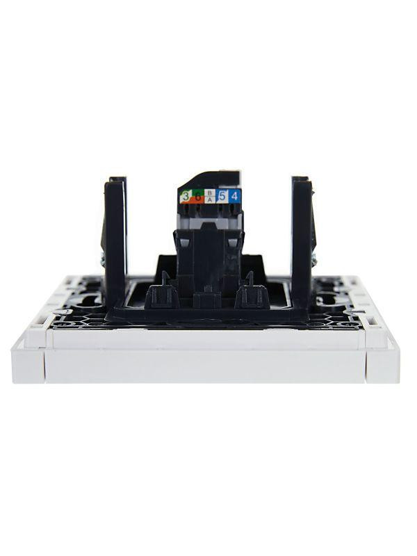 картинка Розетка компьютерная RJ45 кат.5E FORTE&PIANO FP232 бел. IEK FP-K10-1-K01
