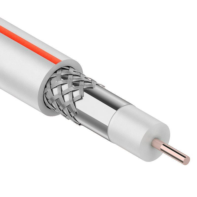 картинка Кабель SAT 50M+Cu/Al/Cu 48х0.12 75 Ом бухта Б (Red Line) (м) PROCONNECT 01-2401-6