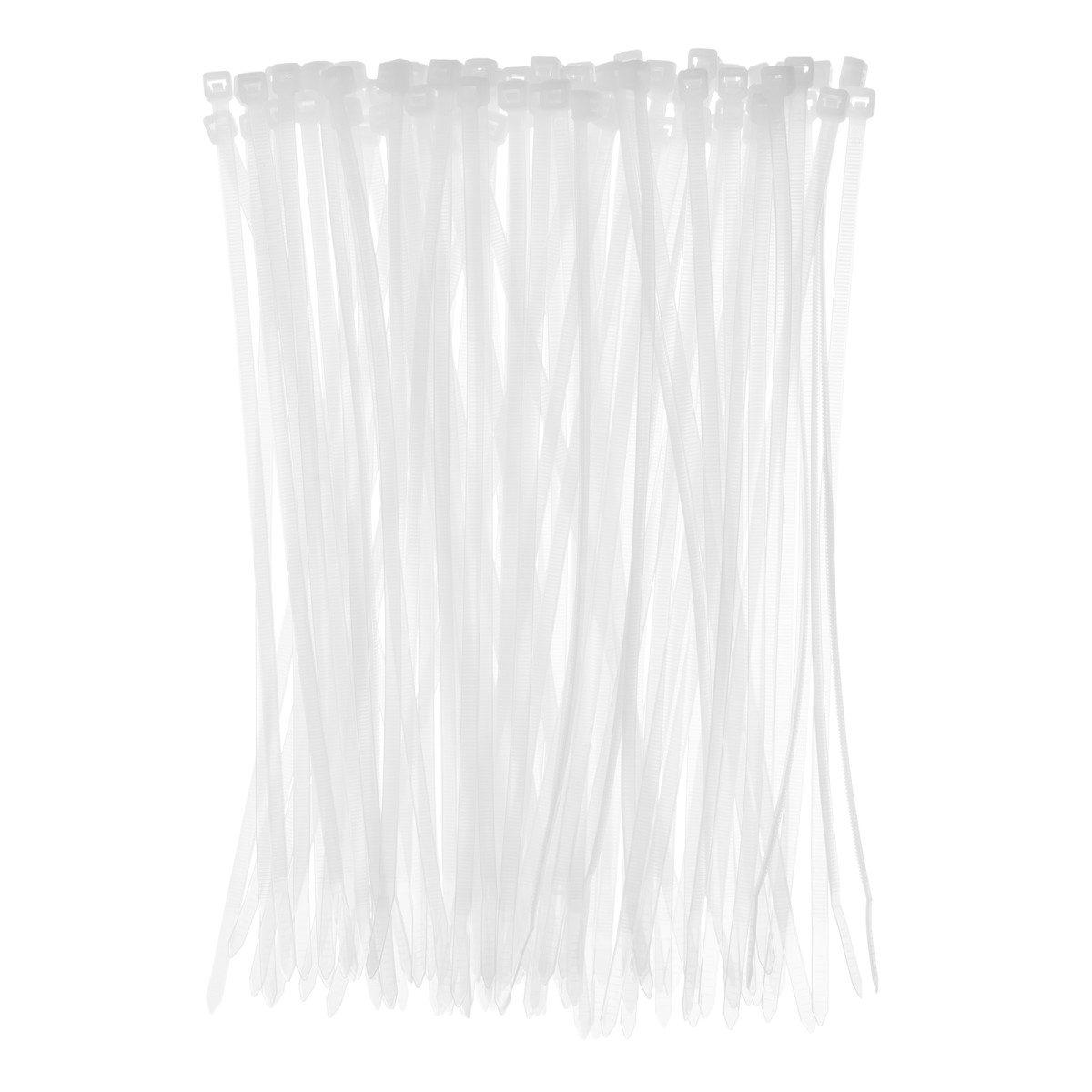 картинка Хомуты, 250 x 4.8 мм, пластиковые, белые, 100 шт Сибртех