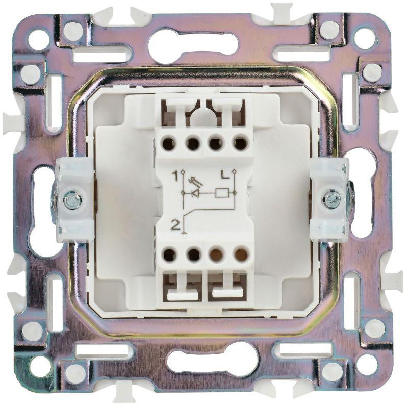 картинка Выключатель 1-кл. SKANDY 10А SK-V07Bl с индикацией черн. IEK SK-V10-1-10-K02