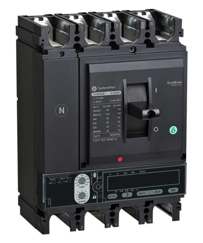 Выключатель автоматический SPC400 50кА S5.3E 4P4D 400А SE SPC400N40053E4DFC
