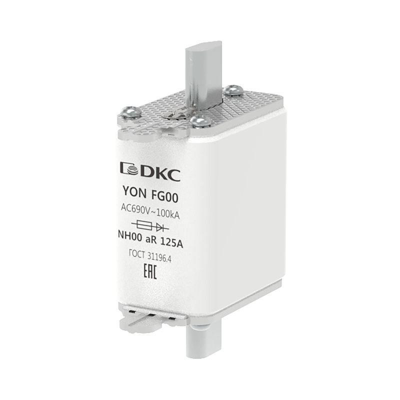 Предохранитель YON ножевого типа FG00 125А 690В хар-ка aR DKC 1FG00-0125-690V-AR