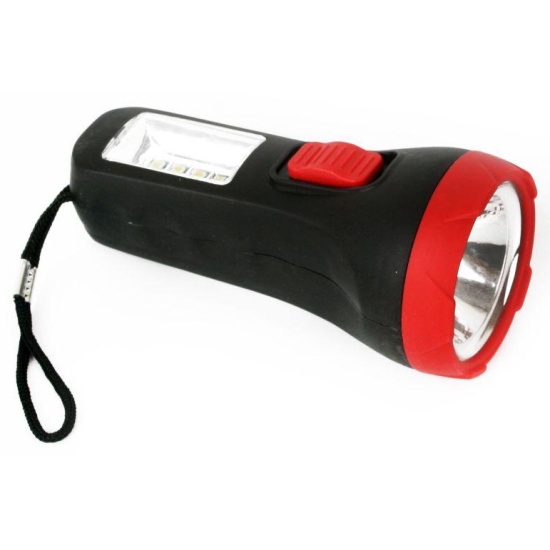 Фонарь LED16014 1 + 4SMD LED 2 реж. 1XR6 пласт блист-пакет Ultraflash 14253