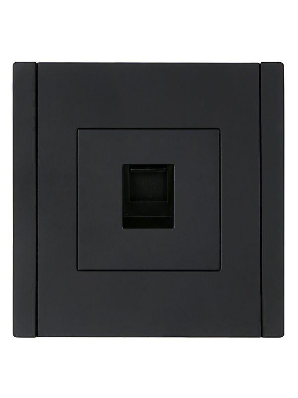 картинка Розетка компьютерная RJ45 кат.5E FORTE&PIANO FP132 черн. IEK FP-K10-1-K02