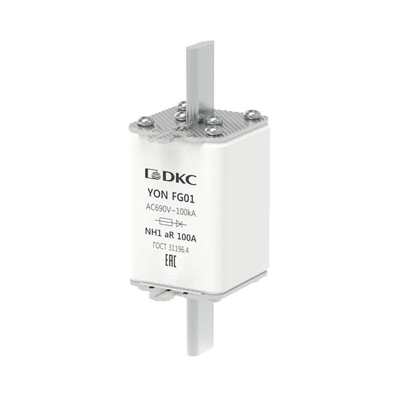 Предохранитель YON ножевого типа FG1 100А 690В хар-ка aR DKC 1FG01-0100-690V-AR
