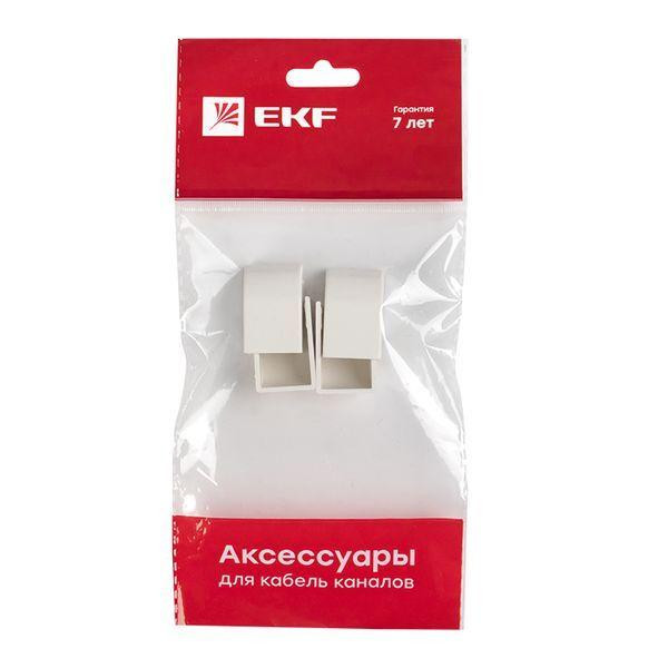 картинка Заглушка 16х16 бел. Plast PROxima (уп.4шт) EKF ecw-16-16x4