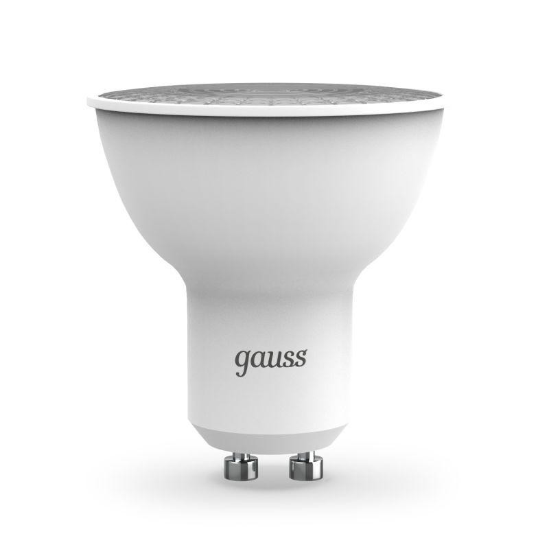 картинка Лампа светодиодная Black 5Вт MR16 софит 4100К нейтр. бел. GU10 530лм GAUSS 101506205