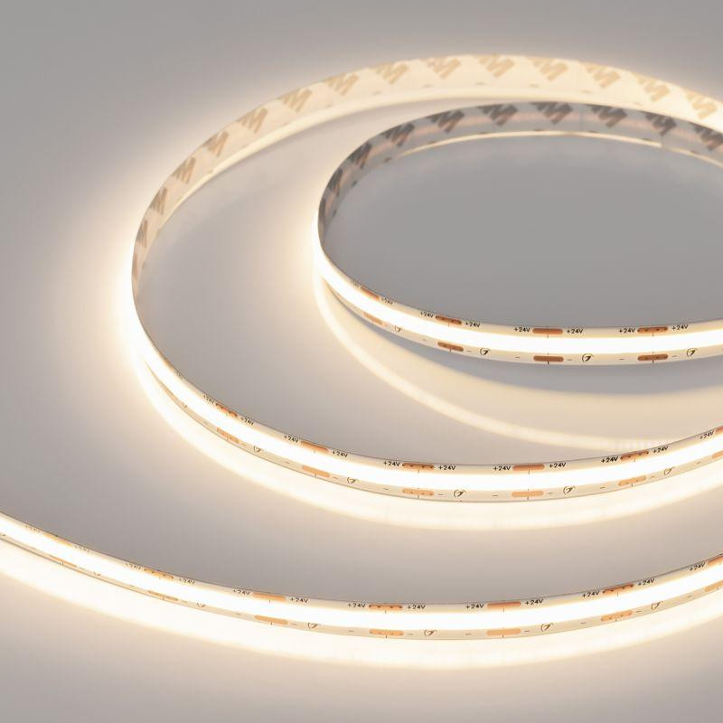 Лента светодиодная COB-X560-10mm 24V Warm 3000К 9.6Вт/м IP20 (уп.10м) Arlight 049060