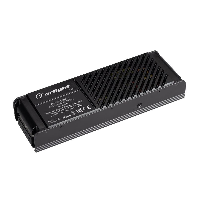 Блок питания ATS-LG-24-75-PFC-L 24В 3.1А 75Вт IP20 сетка Arlight 050479